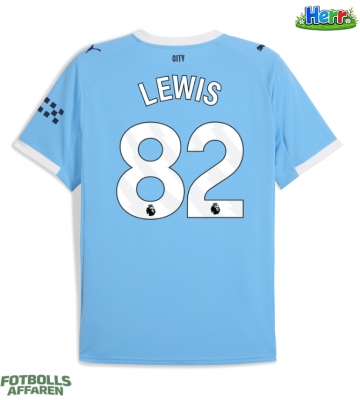 Manchester City Rico Lewis #82 Hemmatröja 2025-26 Kortärmad